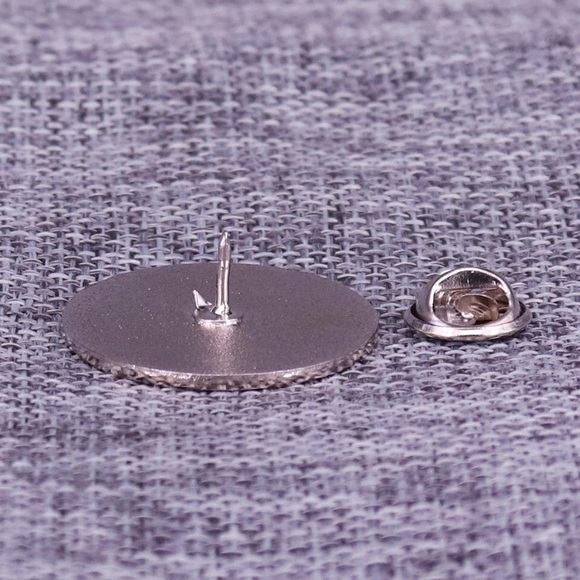 I Just Want To Hang With My Dog Silver Enamel Pin - Picture 2 of 2